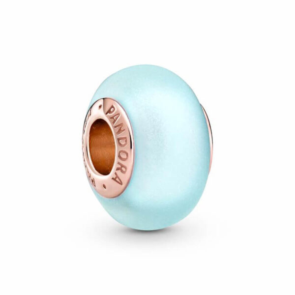 Charm / Dije - Murano Celeste Mate