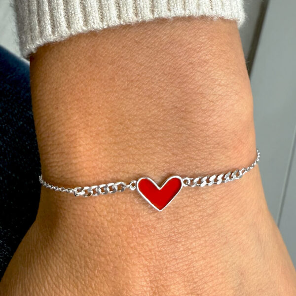 Pulsera Corazón Rojo