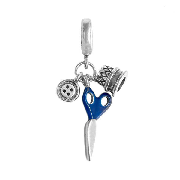 Charm / Dije - Tijera, Dedal y Botón