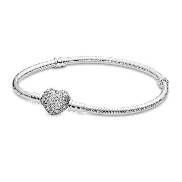 Pulsera Moments AAA Broche Corazón Brillante