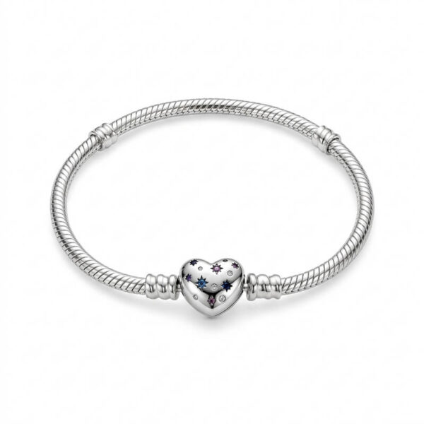 Pulsera Moments AAA Broche Corazón Estrellas