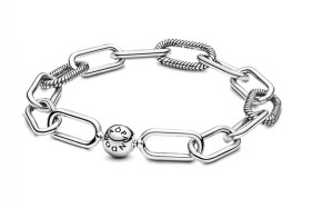 Pulsera Eslabones Plata Broche Esfera Signature