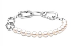 Pulsera Eslabones Plata Broche Tipo Mosquetón