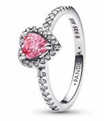 Anillo Corazón Brillante Rosa