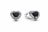 Aretes Corazón Negro