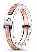 Anillo Signature Doble Oro Rosa