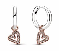 Aretes Corazones Rose