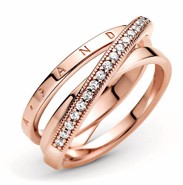 Anillo Triple Banda Cruzado