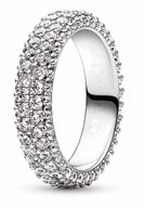 Anillo Doble Hilera Brillante