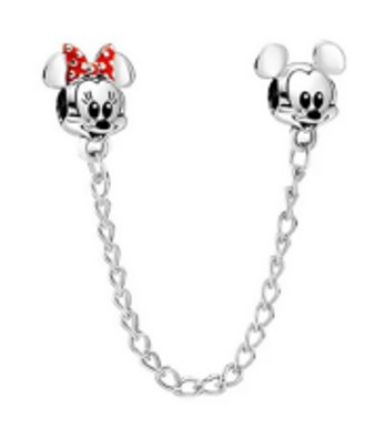 Charm/Dije Cadena de Seguridad - Cadena Minnie & Mickey (copia)