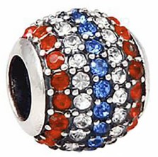 Charm / Dije Clip - Besos Brillantes Fucsias