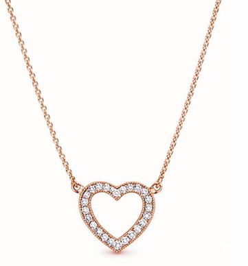 Collar Corazón Brillante