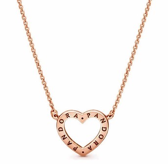 Collar Corazón Brillante OR