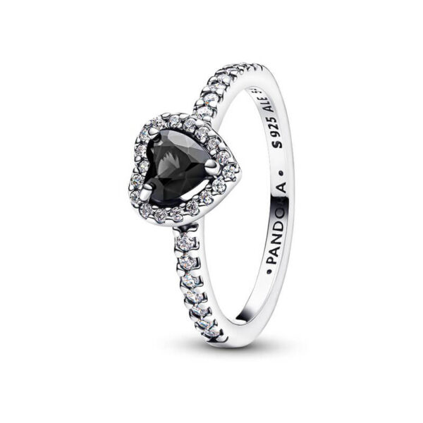 Anillo  Corazón Negro