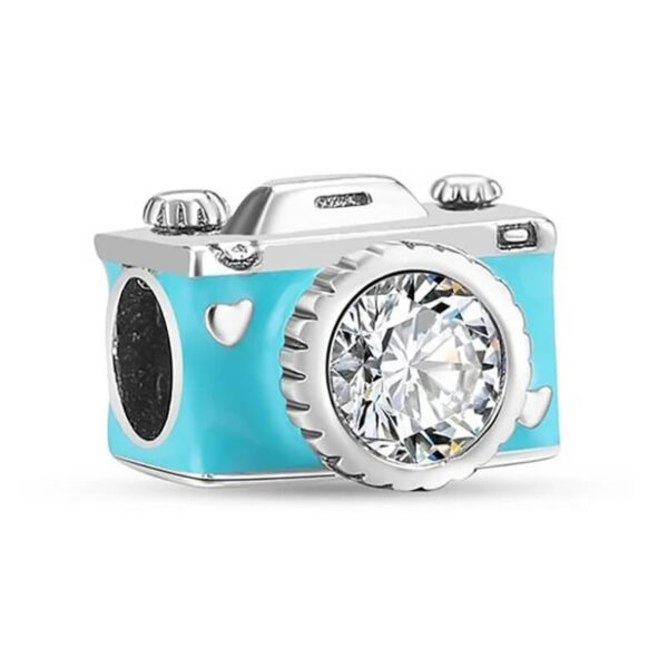 Charm / Dije - Cámara VintageTurquesa