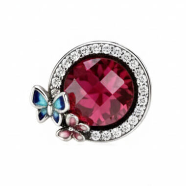 Charm / Dije - Mariposas Cristal Facetado