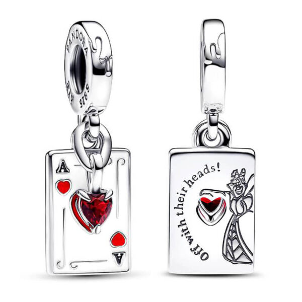 Charm / Dije - Doble Reina Corazones