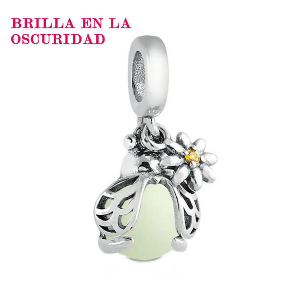 Charm / Dije - Luciérnaga y Flor