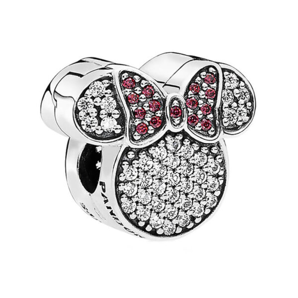 Charm / Dije - Clip Minnie Silueta Brillante