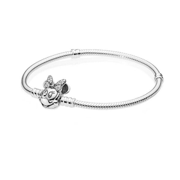 Pulsera Moments AAA Broche Minnie Lazo Brillos